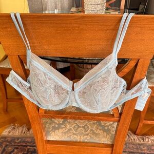 La Perla Light Blue Lace Bra